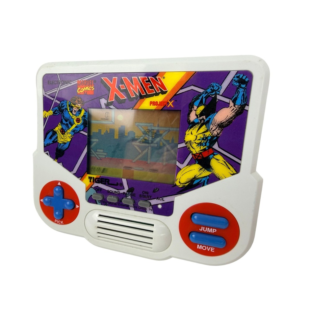 X-Men Project X Handheld Video Game Marvel Vintage 1988 Tiger TESTED BH